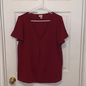 Red dress shirt